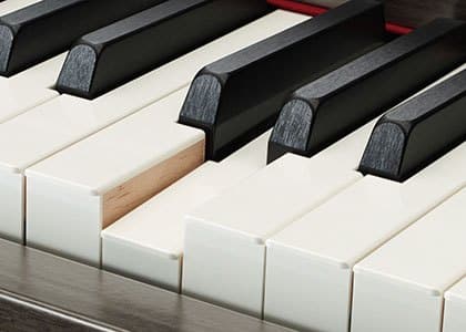 Détail du clavier GrandTouch Yamaha